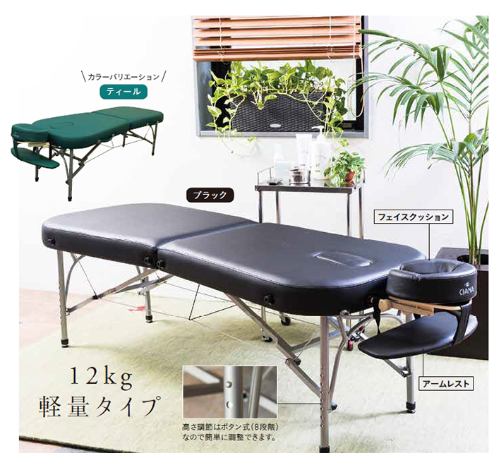 ポータブルテーブル・ソラナ マッサージベッド 医道の日本 施術用鍼灸-